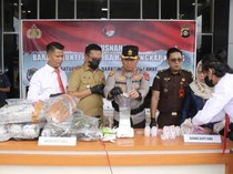 8 Kilogram Ganja dan Sabu Dimusnahkan Polres Lahat, Ada 8 Tersangka
