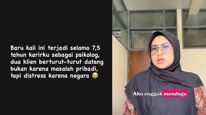 Cerita Psikolog Dapat Klien Capek Jadi WNI Viral, Ini Pesan untuk yang Mengalaminya