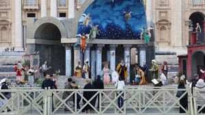 Adegan Kelahiran Yesus Karya Italia Dipamerkan di Vatikan Jelang Natal
