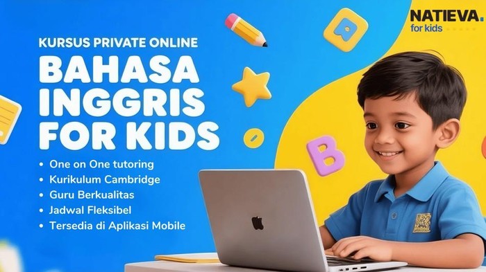 Belajar Fleksibel dan Kids-Friendly di Kelas Bahasa Inggris bareng Natieva