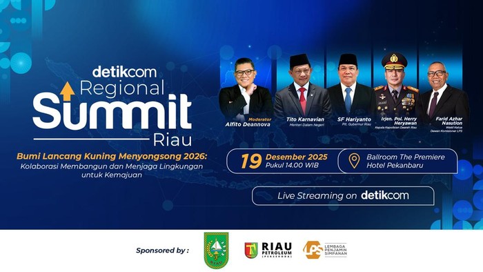 Isu Lingkungan Jadi Perhatian Utama di detikcom Regional Summit Riau