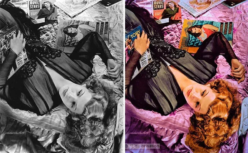 Seniman digital Sébastien de Oliveira menyulap beberapa foto hitam putih menjadi berwarna. Hasilnya pun jadi lebih 'hidup'.