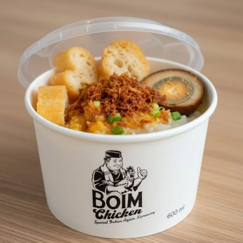 Harry De Fretes jualan bubur ayam.