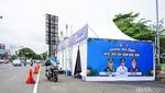 Jelang Nataru, Pos Pengamanan Mulai Disiapkan di Jalan Margonda Depok
