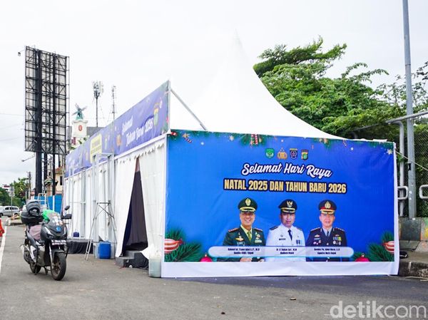 Jelang Nataru, Pos Pengamanan Mulai Disiapkan di Jalan Margonda Depok