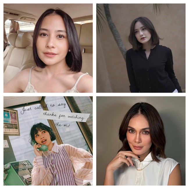 7 Inspirasi Rambut Bob Artis 2025, Prillly Latuconsina Hingga Luna Maya