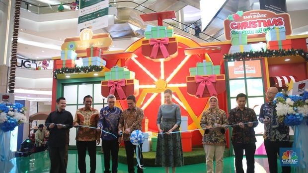 Opening Ceremony BINA Indonesia Great Sale di Pusat Perbelajaan Kota Kasablanka, Jakarta, Kamis (18/12/2025). (CNBC Indonesia/Faisal Rahman)