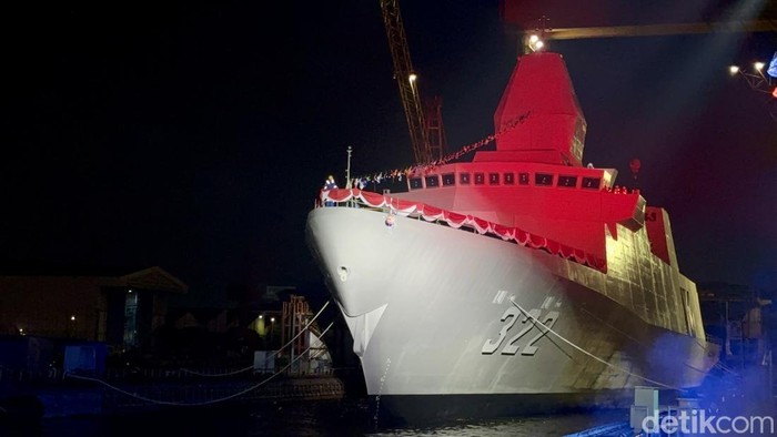 KRI Balaputradewa 322 Diresmikan, Kapal Perang Canggih Buatan PT PAL