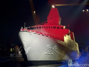 KRI Balaputradewa 322 Diresmikan, Kapal Perang Canggih Buatan PT PAL