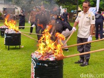 Bea Cukai Sidoarjo Musnahkan 9,3 Juta Batang Rokok Ilegal