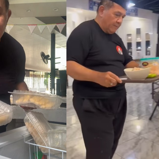 Potret Aktor Senior Harry De Fretes saat Jualan Bubur Ayam