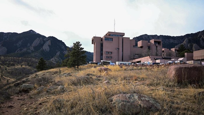 A general view of the National Center for Atmospheric Research (NCAR) after the U.S. President Donald Trump administration said it will dissolve the key federal climate science facility in its latest effort to defund such research, in Boulder, Colorado, U.S. December 17, 2025.  REUTERS/Mark Makela
