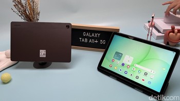 Samsung Galaxy Tab A11+ sudah bisa didapatkan dengan harga Rp 2.999.000 untuk varian Wi-Fi dan Rp 3.999.000 untuk varian 5G. Foto: Virgina Maulita Putri/detikINET