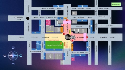 Skema rekayasa arus lalu lintas menjelang Denpasar Festival (Denfest) 2025. (Foto: Instagram @denpasarfestival)