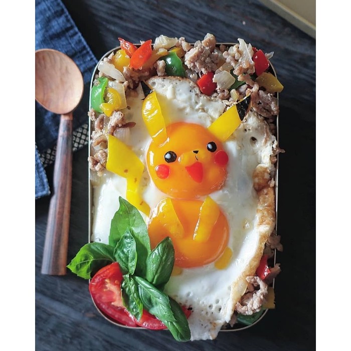 Bekal makanan berbentuk lucu.