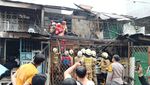 Penampakan Rumah Terbakar di Jakut Sebabkan 5 Orang Tewas