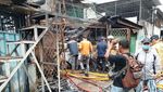 Penampakan Rumah Terbakar di Jakut Sebabkan 5 Orang Tewas