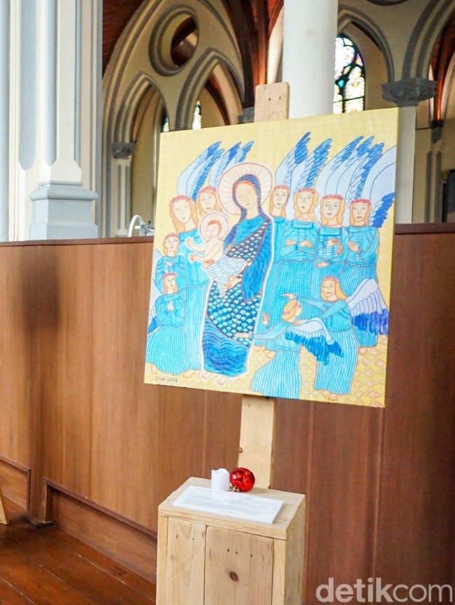 Pameran Seni Natal Hidupkan Balkon Gereja Katedral Jakarta
