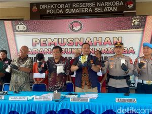 Polda Sumsel Musnahkan Sabu 2,6 Kg dengan Cara Diblender