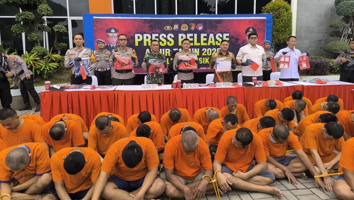 136 Bandit di Gresik Disikat Sepanjang 2025, Ini Rinciannya