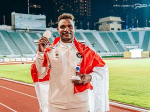 Senangnya Silafanus Ndiken Bawa Pulang Perak SEA Games 2025