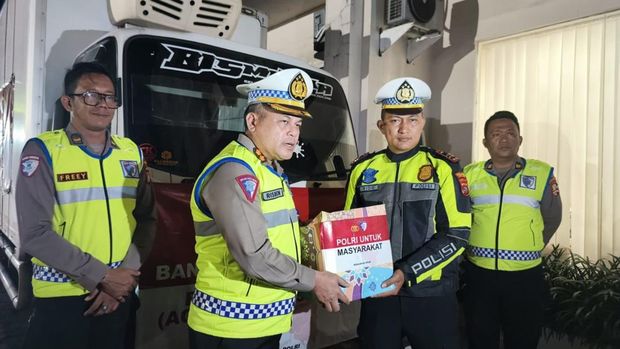 Tim Kemanusiaan Korlantas di Wilayah Sumbar