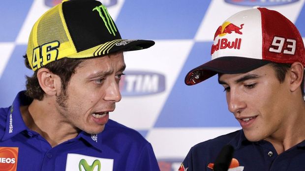 Valentino Rossi dan Marc Marquez.