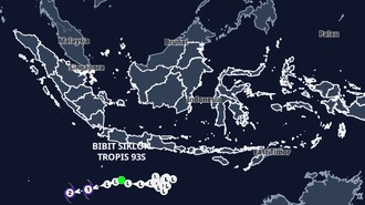 Bibit Siklon 93S Menguat: Lampung, Jakarta hingga DIY Waspada Hujan Angin