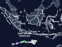 Bibit Siklon 93S Menguat: Lampung, Jakarta hingga DIY Waspada Hujan Angin