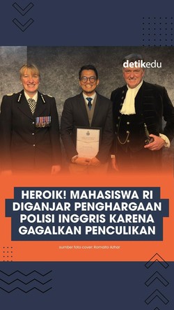 Video: Mahasiswa RI Dapat Penghargaan Polisi Inggris karena Gagalkan Penculikan
