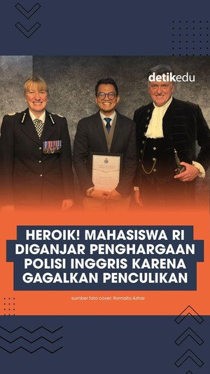 Video: Mahasiswa RI Dapat Penghargaan Polisi Inggris karena Gagalkan Penculikan