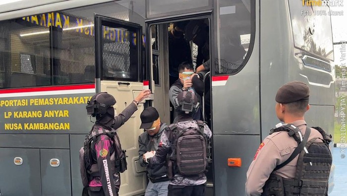 Dua Napi Palangka Raya Dipindah ke Nusakambangan