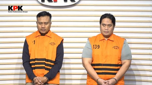 Kepala Kejaksaan Negeri Hulu Sungai Utara (HSU) Albertinus P Napitupulu (APN) dan Kasi Intel Kejari HSU Asis Budianto (ASB)