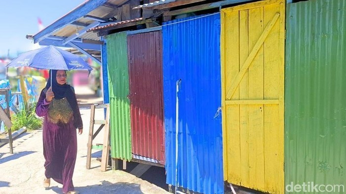 Salah satu spot warna warni Kelurahan Selumit Pantai. (Oktavian Balang/detikKalimantan)