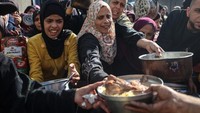 Kondisi tersebut mencerminkan situasi pangan yang masih genting di wilayah Palestina, meskipun Perserikatan Bangsa-Bangsa (PBB) menyatakan status kelaparan di Gaza telah berakhir. AFP/EYAD BABA