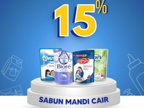 Sabun Mandi Cair Diskon 15% di Transmart Full Sale