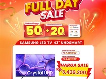 Transmart Full Day Sale! Smart TV 43 Inch Banting Harga Jadi Rp 3,4 Jutaan