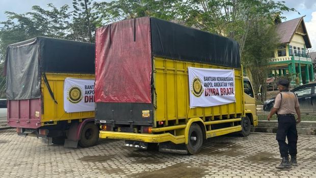 Akpol 1990 Kirim Bantuan Gelombang Ketiga ke Aceh Tamiang, Total 57 Ton Beras