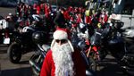 Deru Motor Para Santa Bawa Pesan Natal dan Kepedulian di Sofia