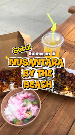 Video: Kulineran Nasi Kampung Bali dan Es Pisang Ijo di Pinggir Pantai