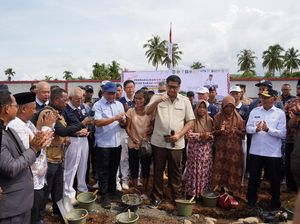 Mendagri & Menteri PKP Mulai Pembangunan Hunian Korban Bencana di Tapteng