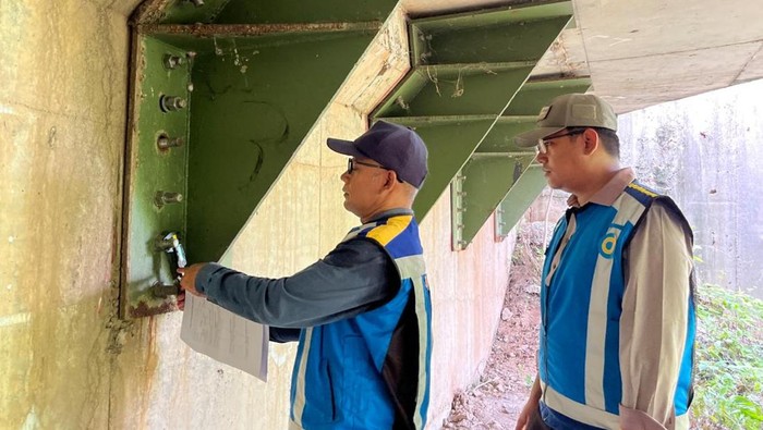 Duh! Baut Girder Jembatan Tol Kali Pepe Banyak yang Hilang Diduga Dicolong