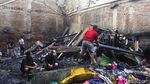 Sisa Kebakaran di Kapuk Muara, Rumah Hangus Tinggalkan Reruntuhan