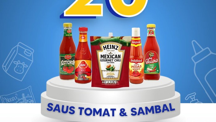 Aneka Saus Diskon 20% di Transmart Full Day Sale