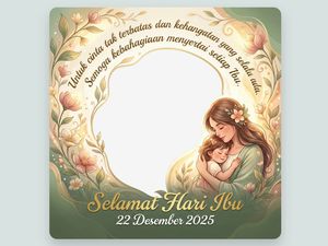 23 Link Twibbon Hari Ibu 2025 Terbaru, Desain Estetik dan Cara Pakainya
