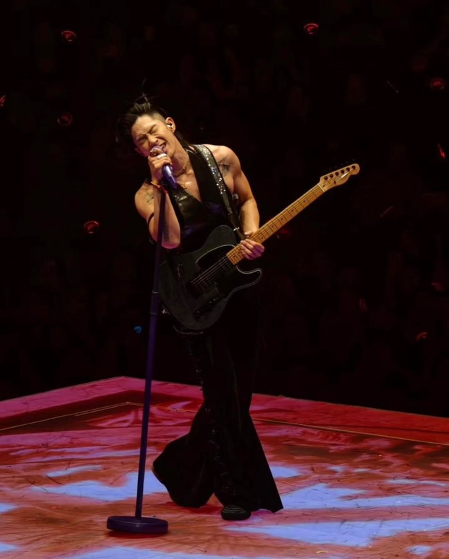 Penampilan awet muda para personel F3 juga menjadi perbincangan di media sosial. Vaness Wu tampil menawan dengan busana dari desainer kelahiran Indonesia, Harry Halim.Foto: Instagram @houseofharryhalim