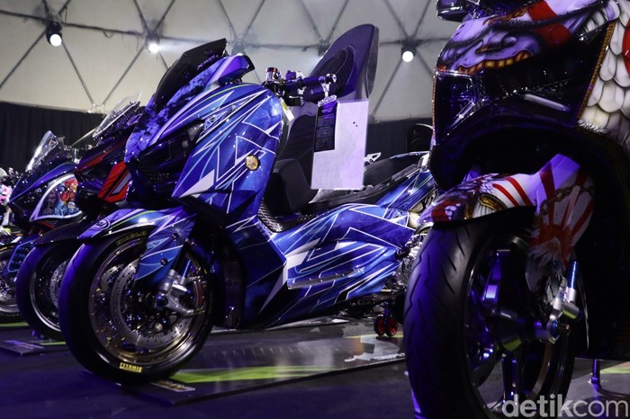 Modifikasi XMax Hedon dari Medan Habis Rp 800 Juta, Emblemnya Pakai Emas