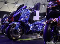 Modifikasi XMax Hedon dari Medan Habis Rp 800 Juta, Emblemnya Pakai Emas