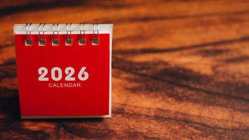 Ilustrasi kalender 2026