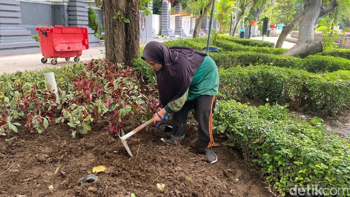 Sarjana Dua Anak Ini Tak Gengsi Jadi Petugas Kebersihan di Surabaya